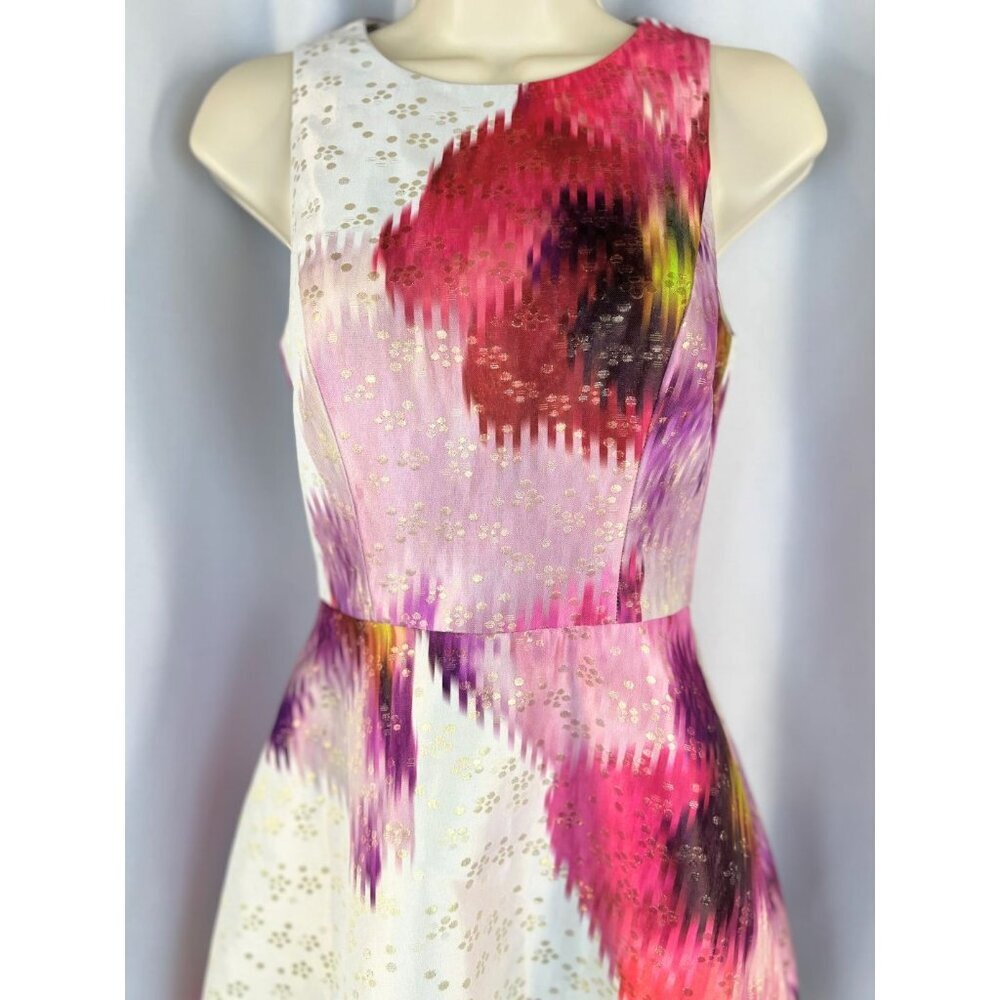 NWT Ted Baker Jenn Expressive Pansy Jacquard Midi Dress $439 - Picture 5 of 14